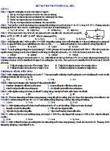 Đề thi thử THPT Quốc gia môn Vật lý Lớp 11 - Đề 2